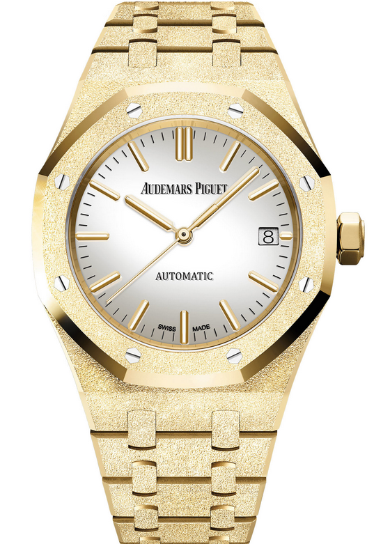 AAA Replica Audemars Piguet Royal Oak Frosted Gold Selfwinding Carolina Bucci Limited Edition Watch 15454BA.GG.1259BA.02